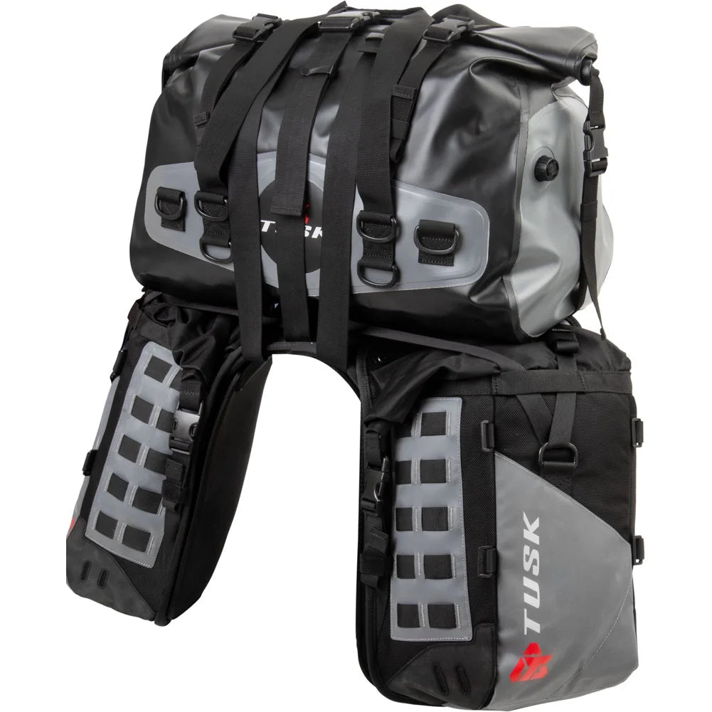 Rackless Luggage System with Medium Dry Duffel Tail Bag Standard Heat Shield O4221