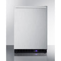 Frost-free built-in undercounter all-freezer with stainless steel door and black cabinet D1098