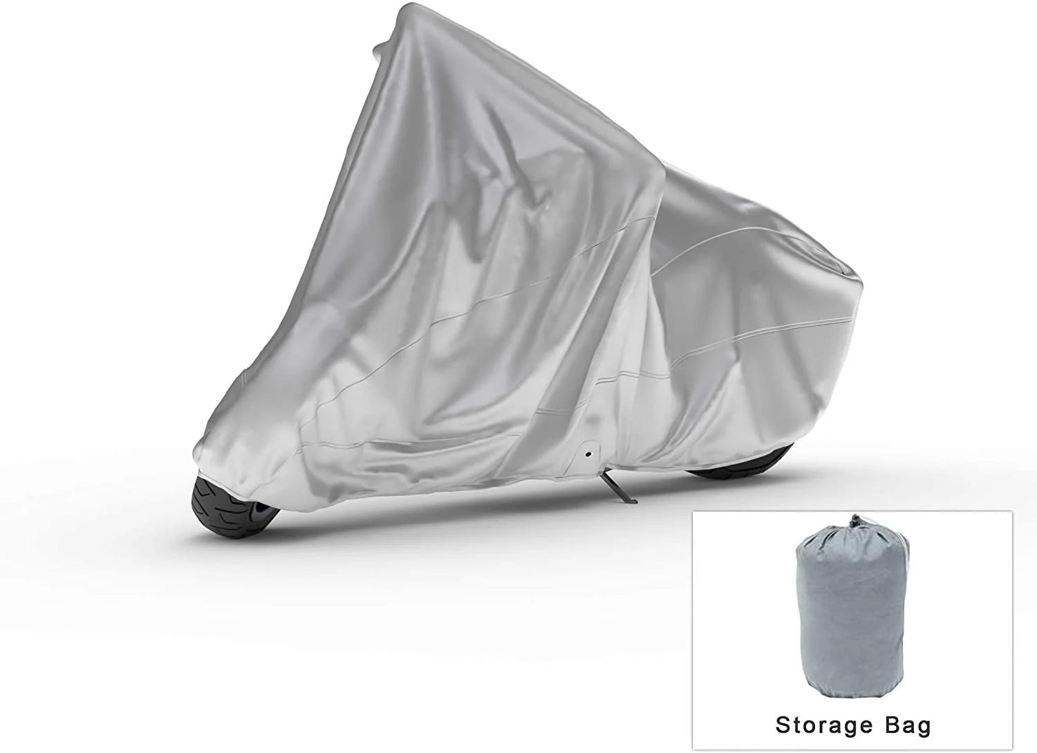 Motorcycle Cover with Reinforced Securing Straps and Storage Bag I780899