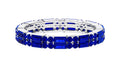 14K White Gold Blue Sapphire Full Eternity Ring F69128