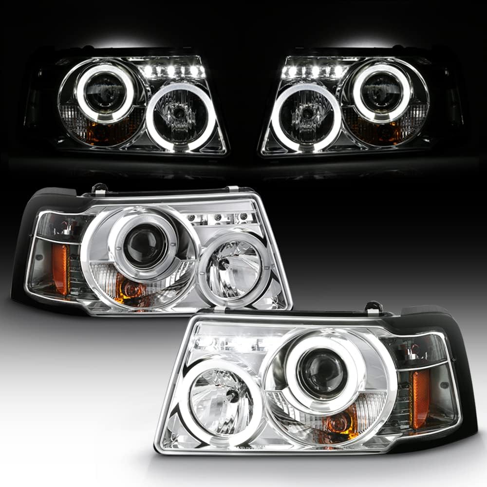 LED Halo Black Housing Projector Headlights S483