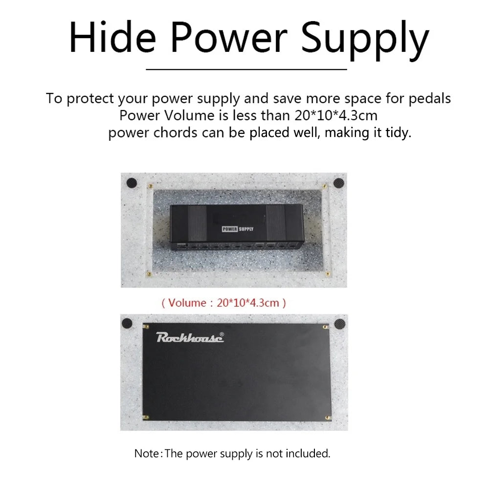 Guitar Effects Pedal Board with Sticking Tape Screwdriver Z205
