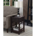 Espresso End Table with Storage Z381