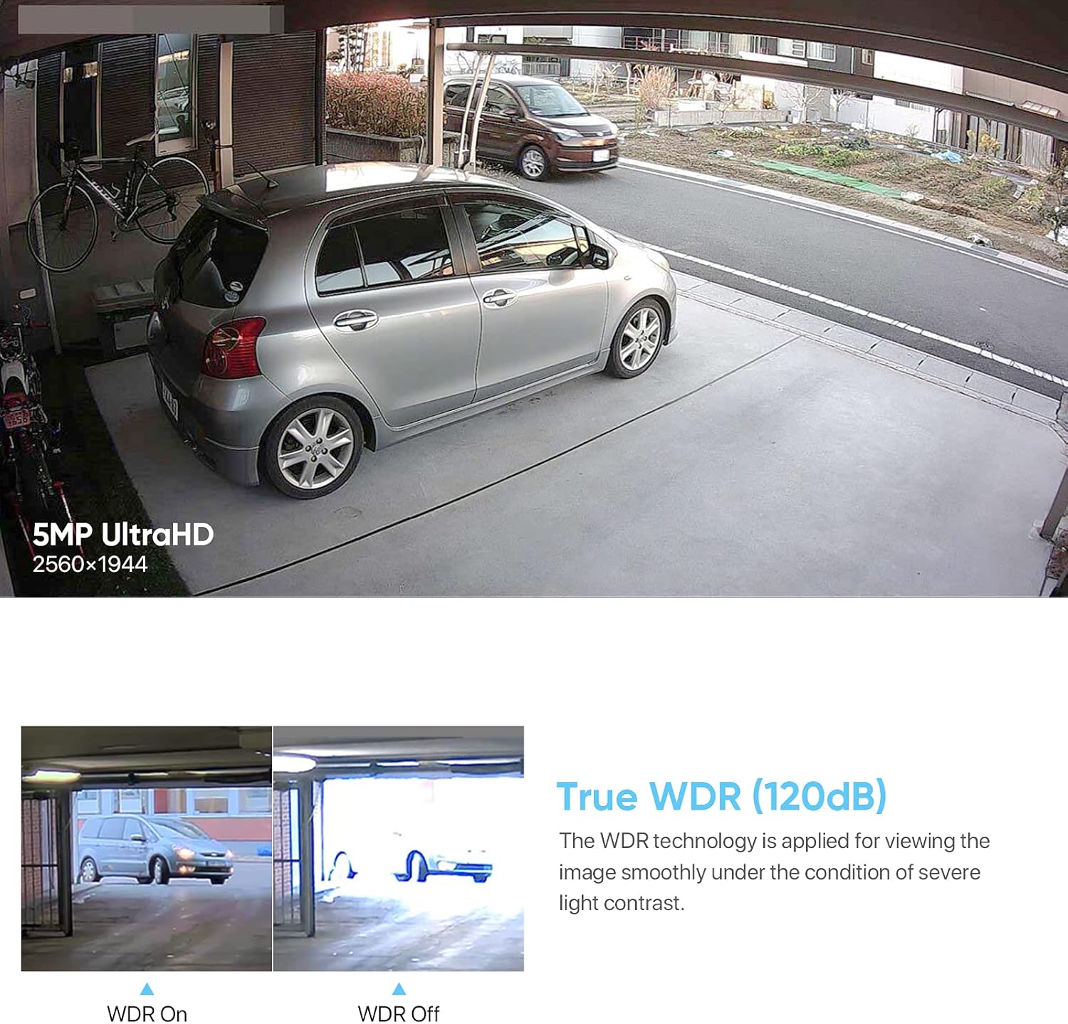 H.VIEW 5MP PoE IP Dome Camera with Audio, 2.8mm Lens L91782