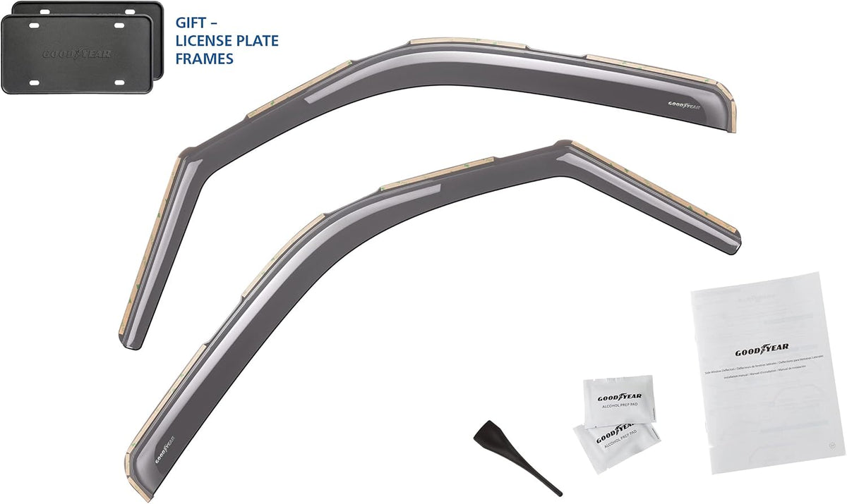 Shatterproof in-Channel Window Deflectors for Chevrolet Express Van/GMC Savana 1996-2022, 2 pcs T7141