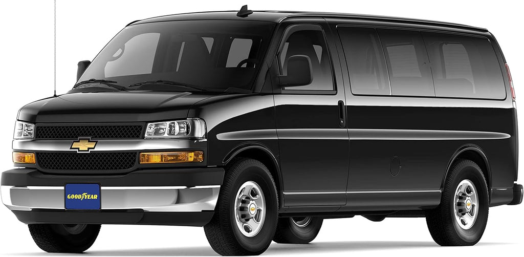 Shatterproof in-Channel Window Deflectors for Chevrolet Express Van/GMC Savana 1996-2022, 2 pcs T7141