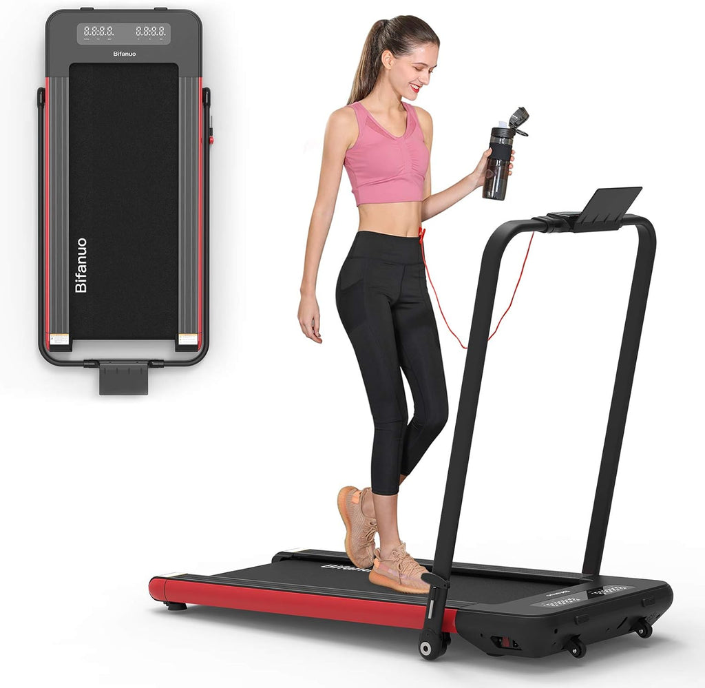 2 in 1 Folding Treadmill with Bluetooth Audio Speakers F359