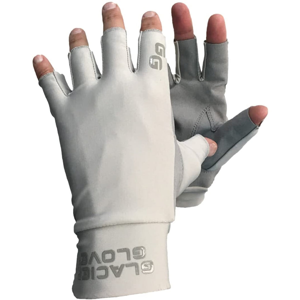 Fingerless Sun Gloves - Large - Light Gray J807814