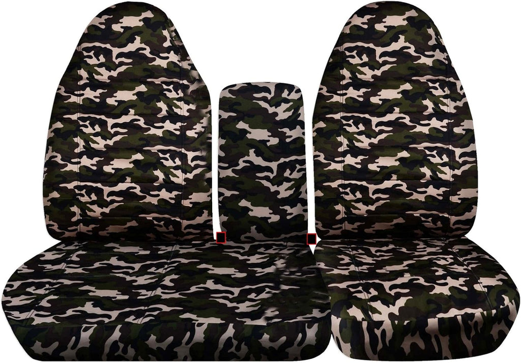 Camo Truck Seat Covers Gray P387088