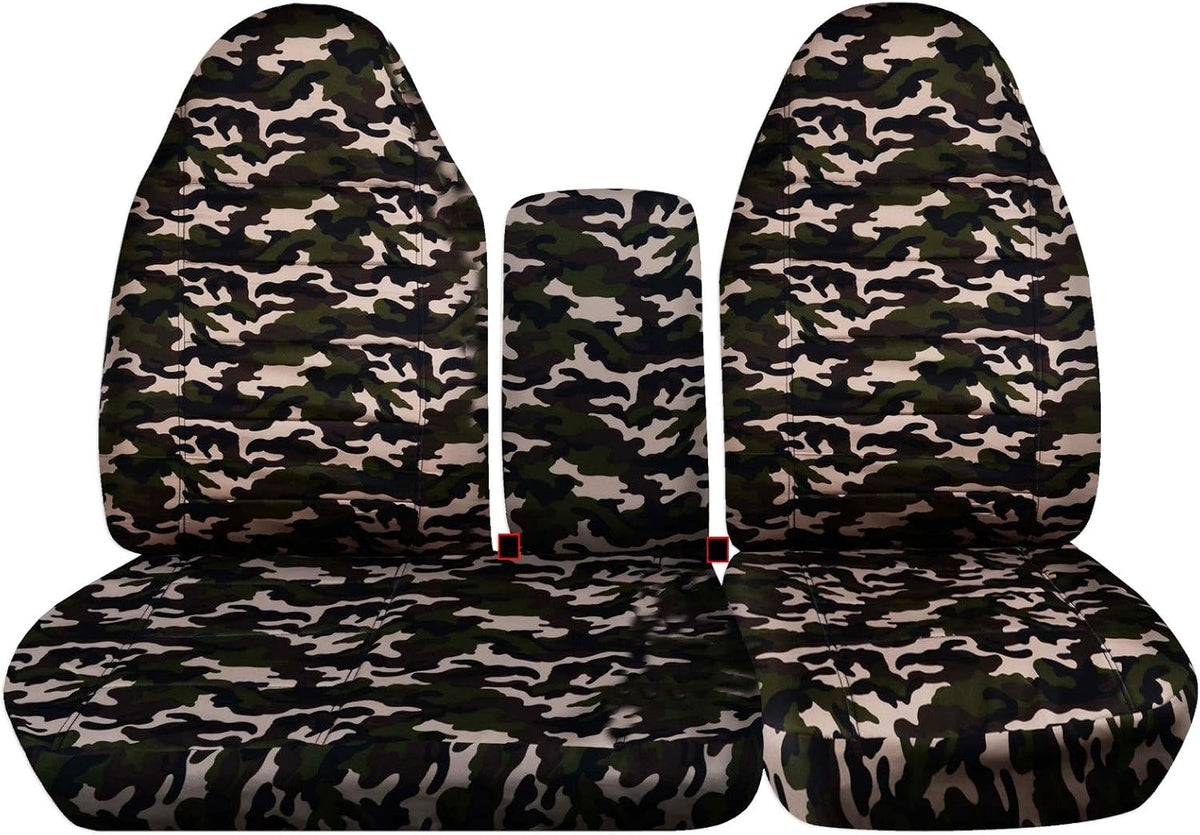 Camo Truck Seat Covers Gray P387088