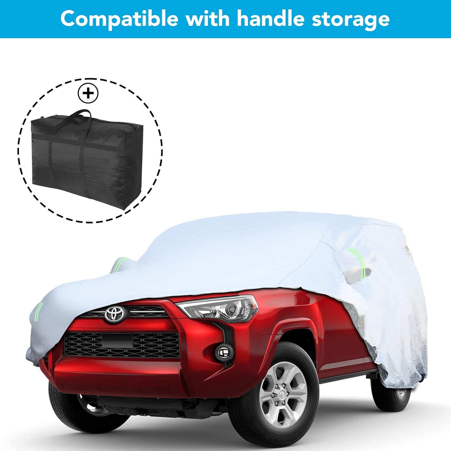 6 Layers All Weather Waterproof Outdoor Full Exterior Car Cover with Zipper M116