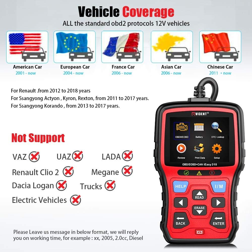 OBD2 Scanner Code Reader Pack of 2 L8054