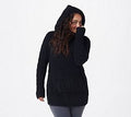 Black Zigzag Cable Hoodie E3635