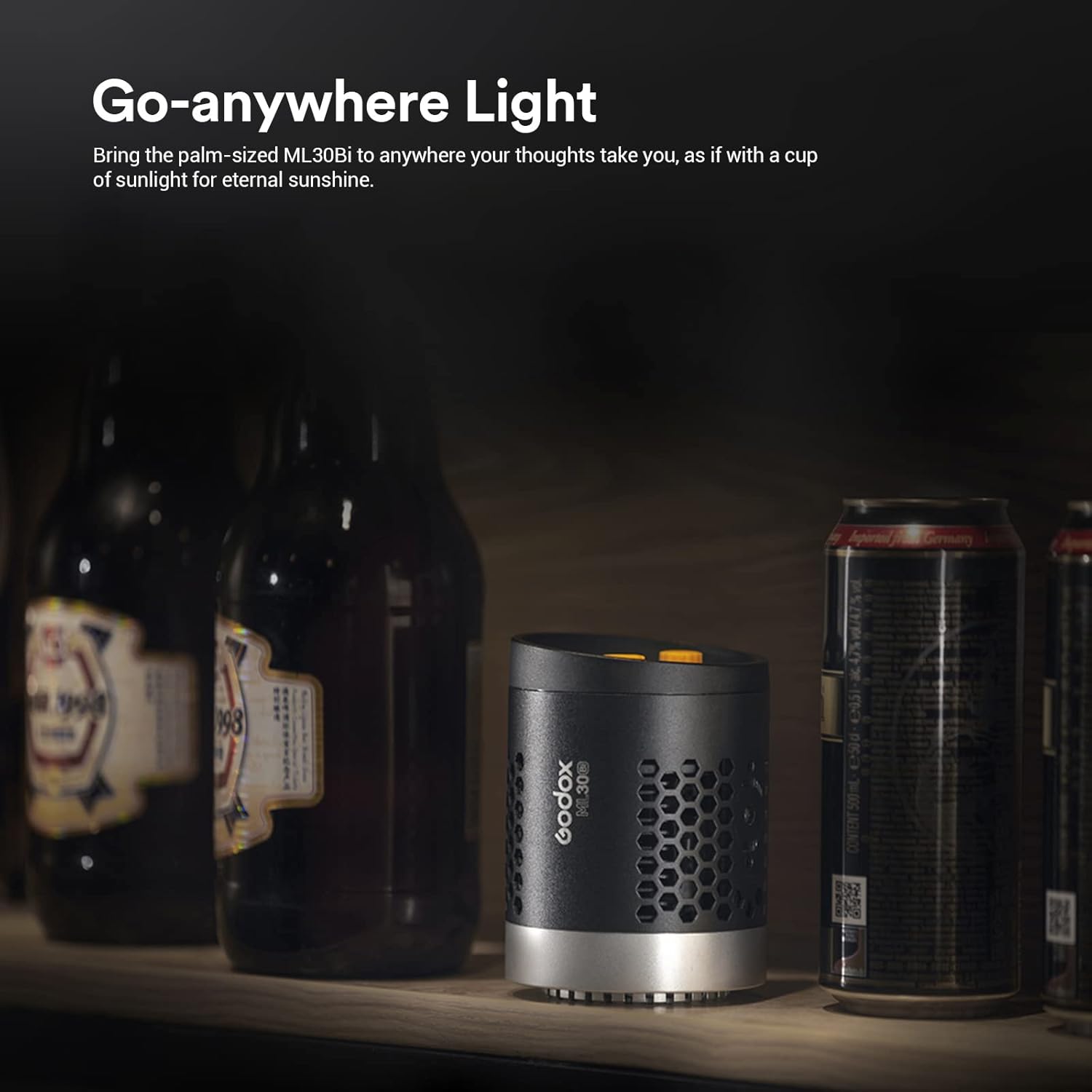 Bi-Color LED Video Light with 2X NP-F970 Lithium Battery Case X8818