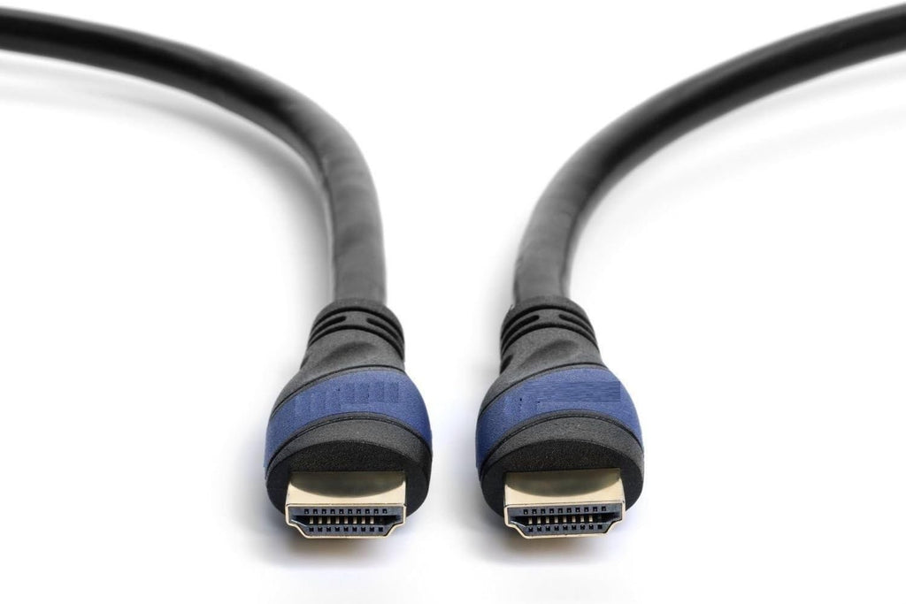 Braided Nylon HDMI Cable with Ferrite Core Blue 100 Feet Pack of 2 Z861624