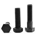3/8 inch-24 x 4 1/2 inch Fine Thread Grade 5 Hex Cap Screw Medium Carbon Steel Black Oxide Pk 100 B257959