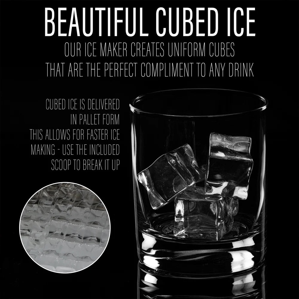 Red Countertop Portable Ice Maker R5497