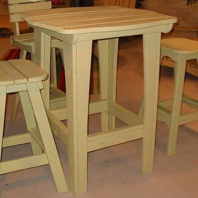 Distressed Wood Bar Table P181770