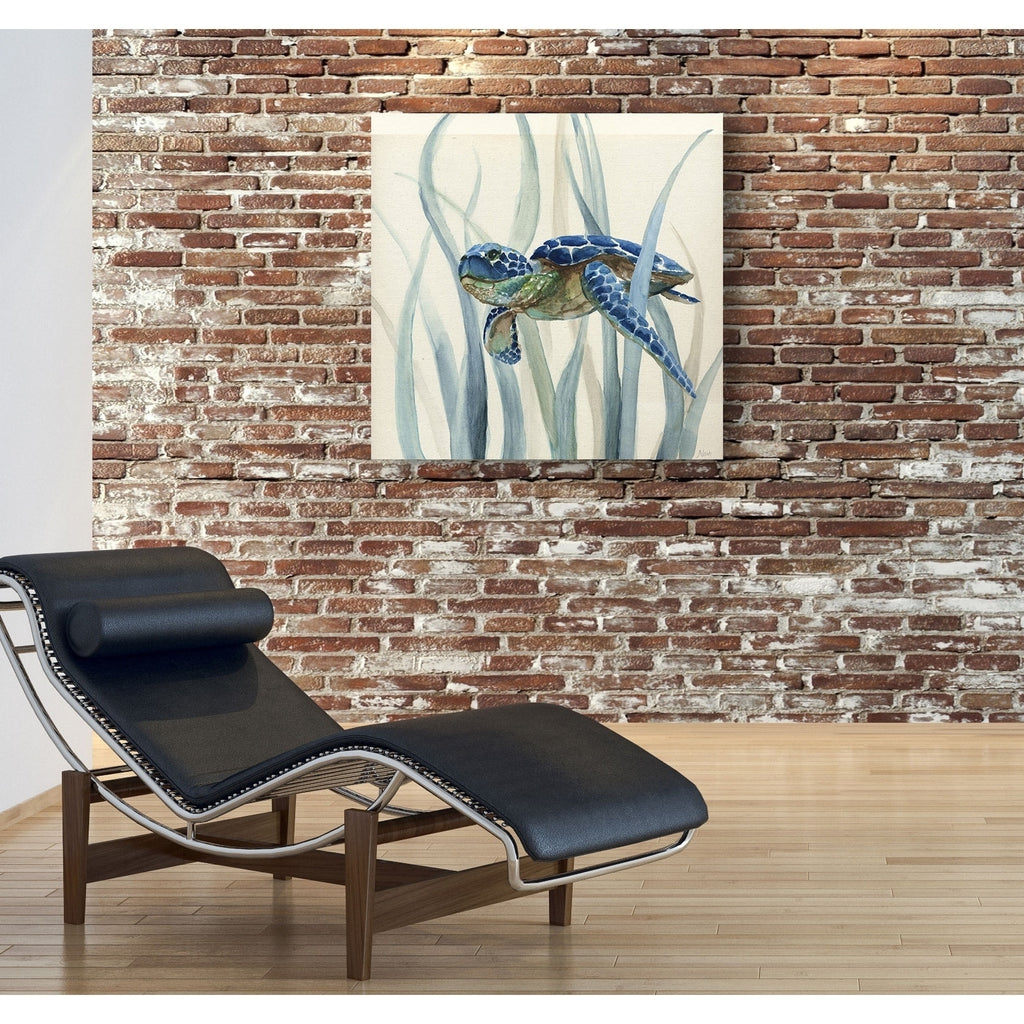 Turtle in Seagrass Gallery Wrapped Canvas P26632