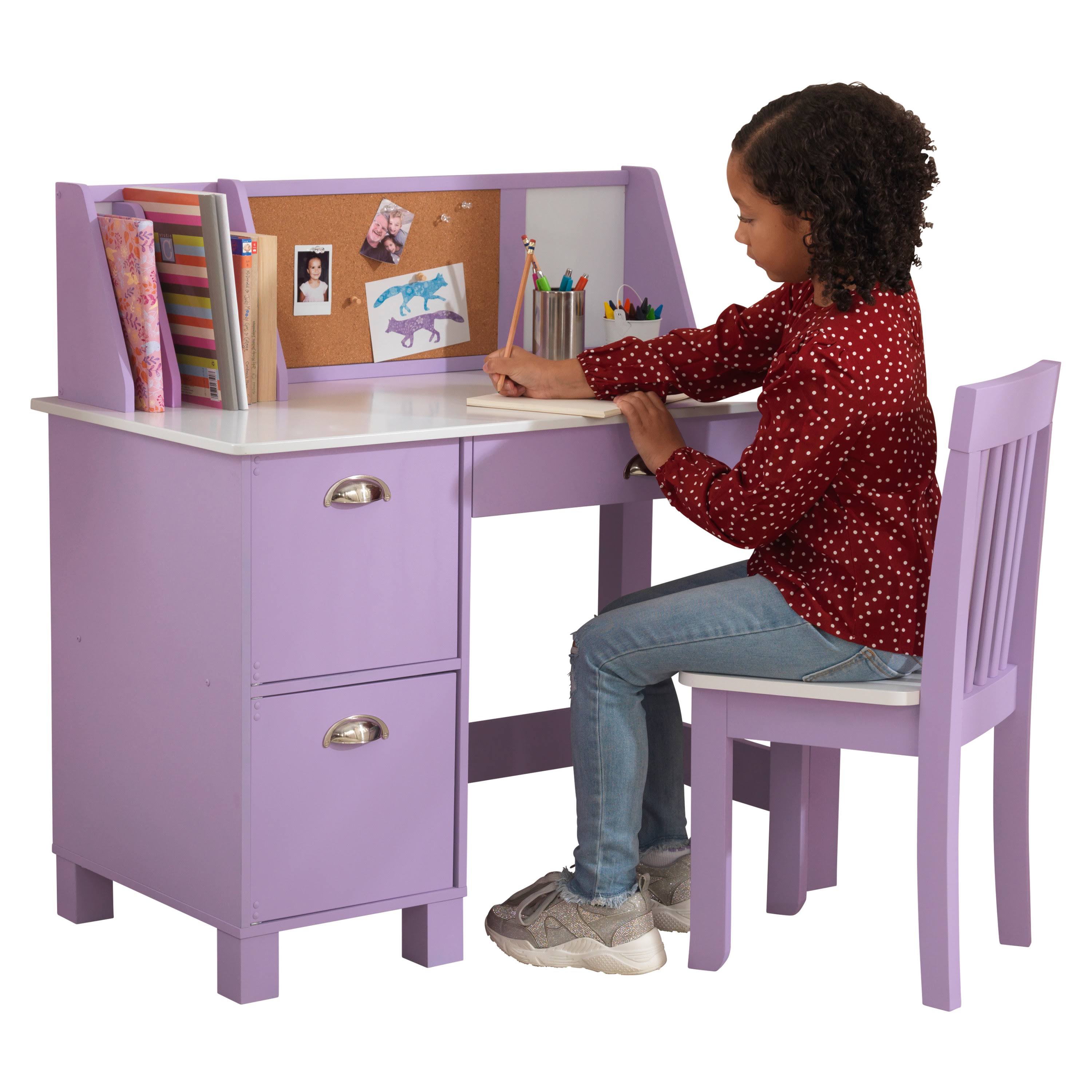 Lavender Study Desk with Chair J3861