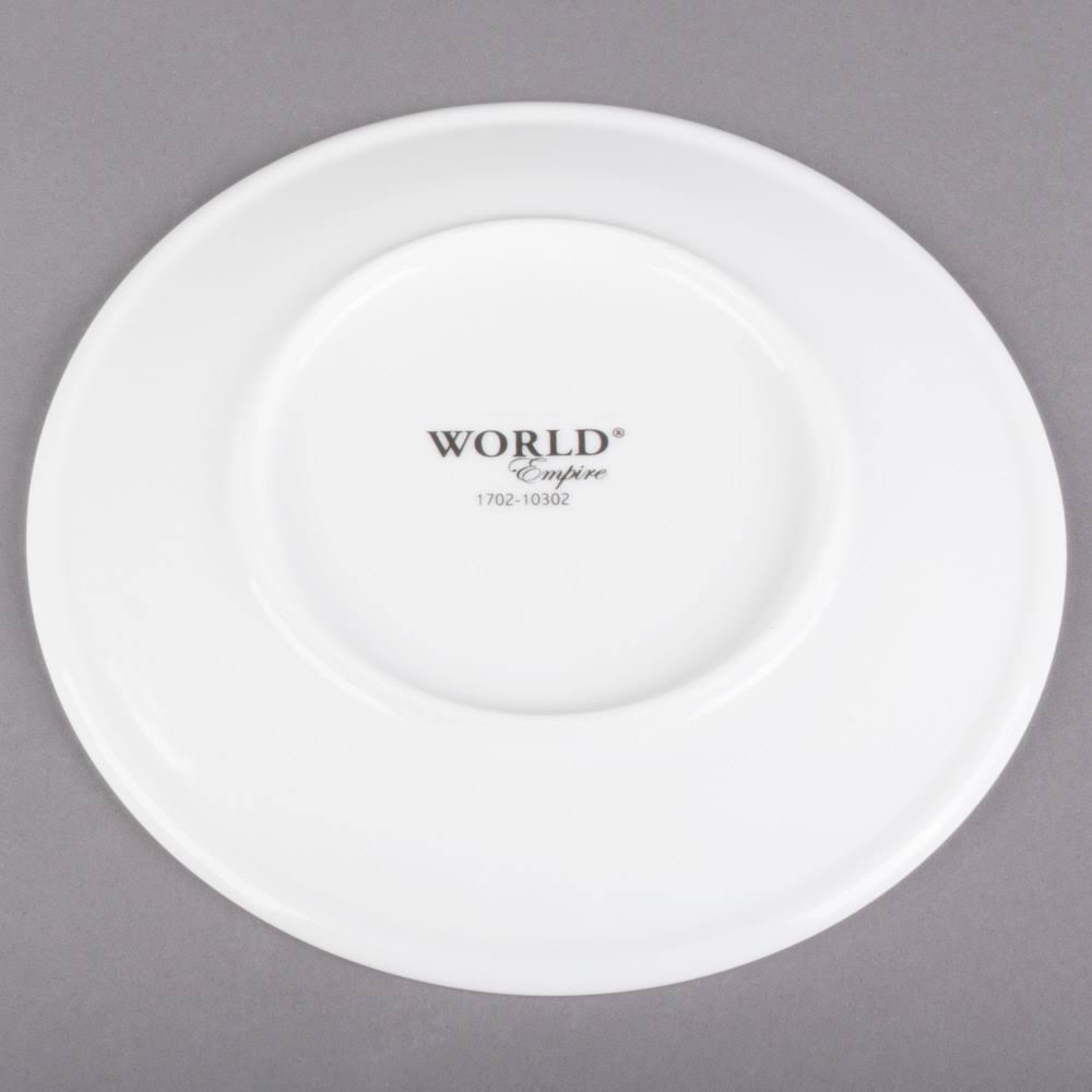 Alpine White Porcelain Coupe Plate - 36/Case B10280