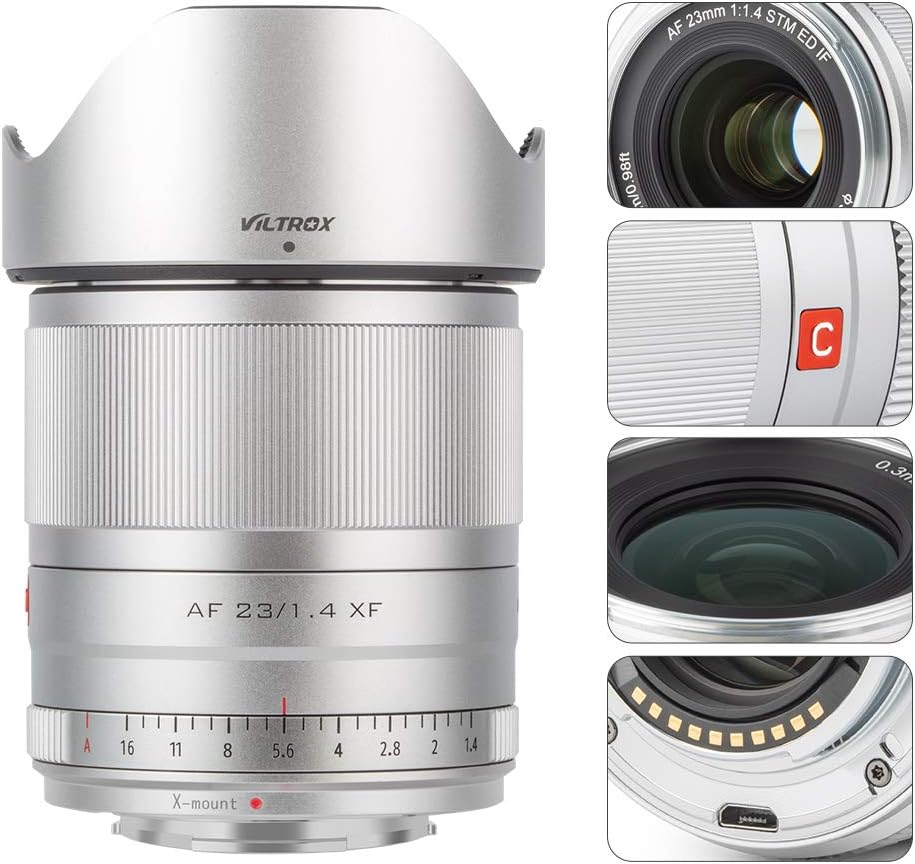 23mm f/1.4 APS-C Auto Focus Large Aperture Lens for Fujifilm X-Mount Cameras J982