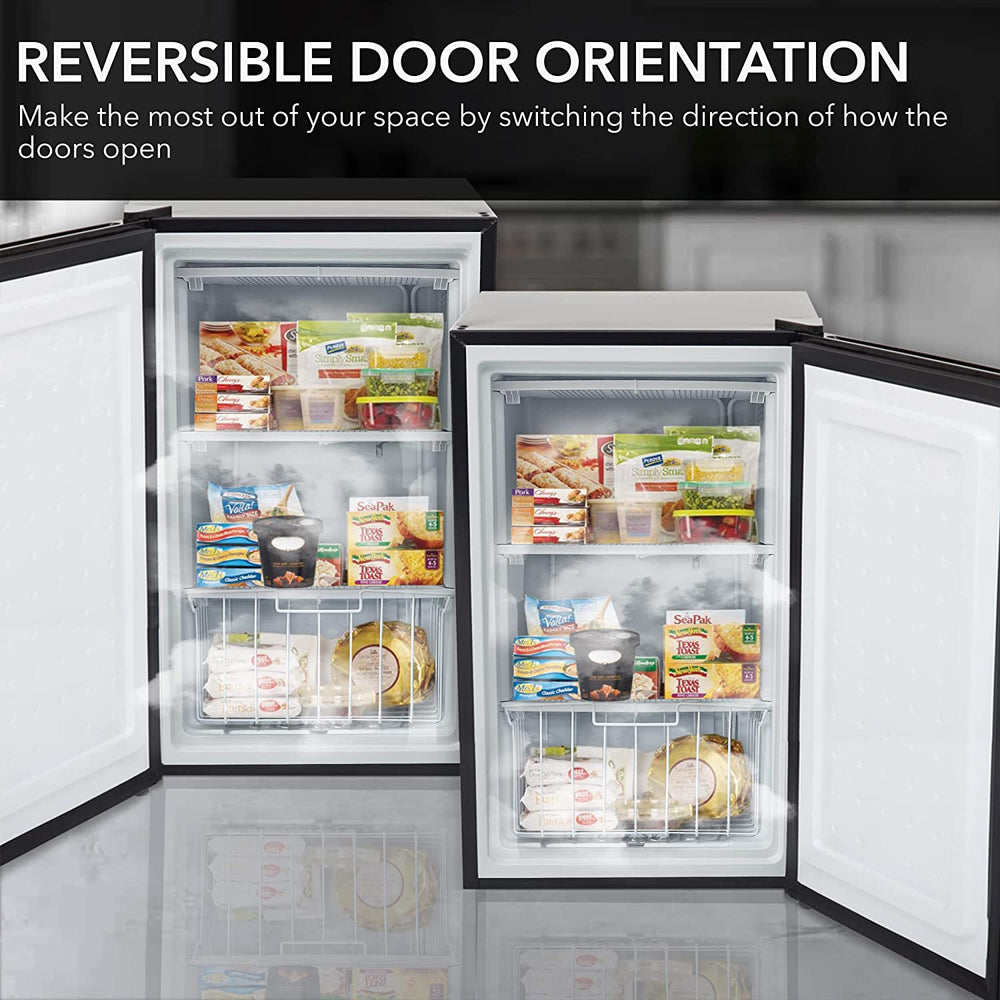3.0 Cubic Feet Upright Freezer with Lock Black M575