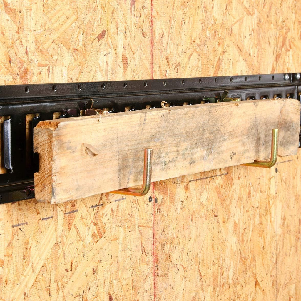Black Powder Coated Steel E Track Tie-Down Rail O838