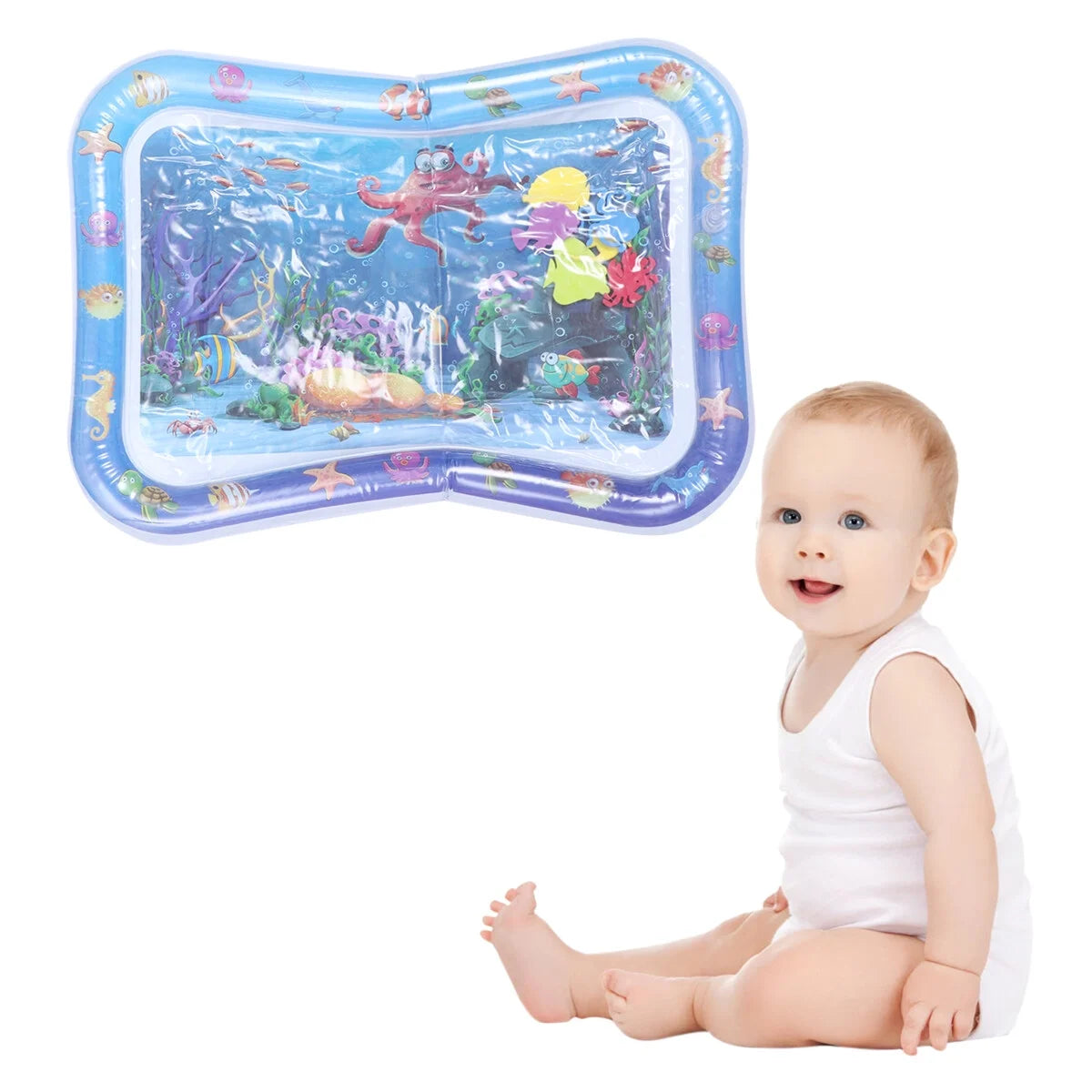 Inflatable Crawling Water Play Mat (Blue) W397