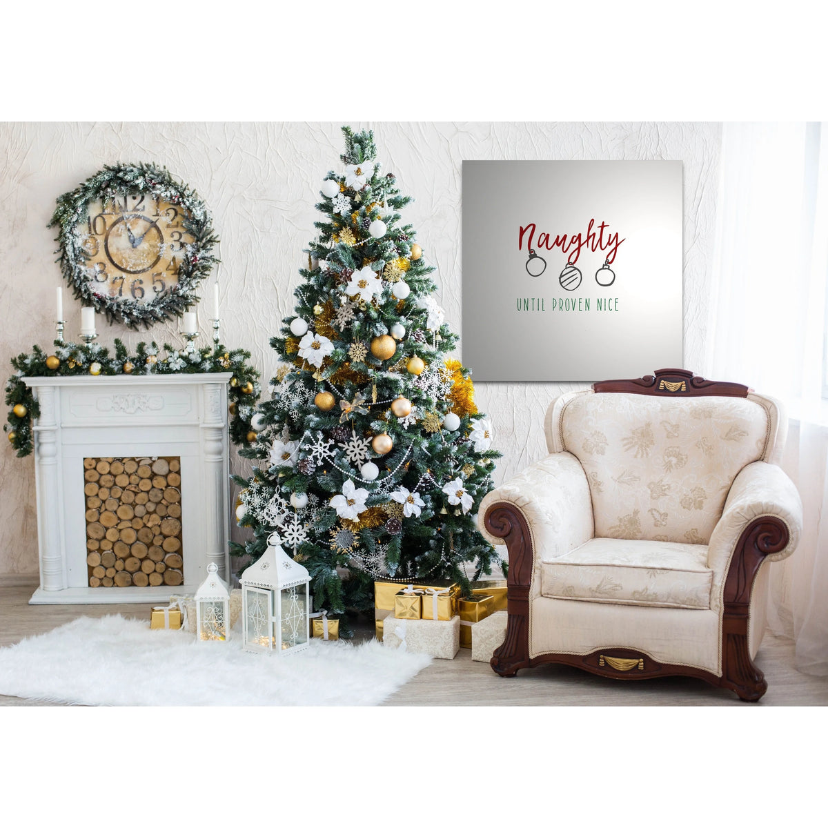 Naughty Gallery Wrapped Canvas 10x10 A67139