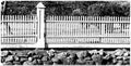 White Picket Fence Canvas Art 40x21 J21929