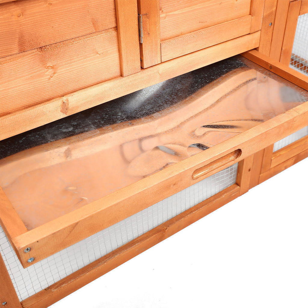Wooden Chicken Coop Rabbit Hutch Pet Cage E689