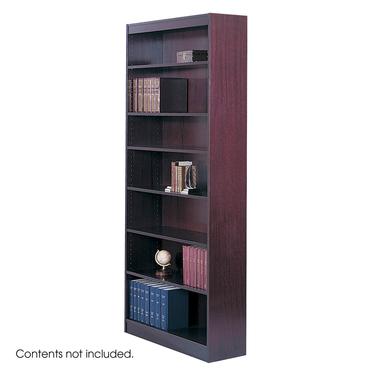 Medium Oak 7-Shelf Bookcase N757
