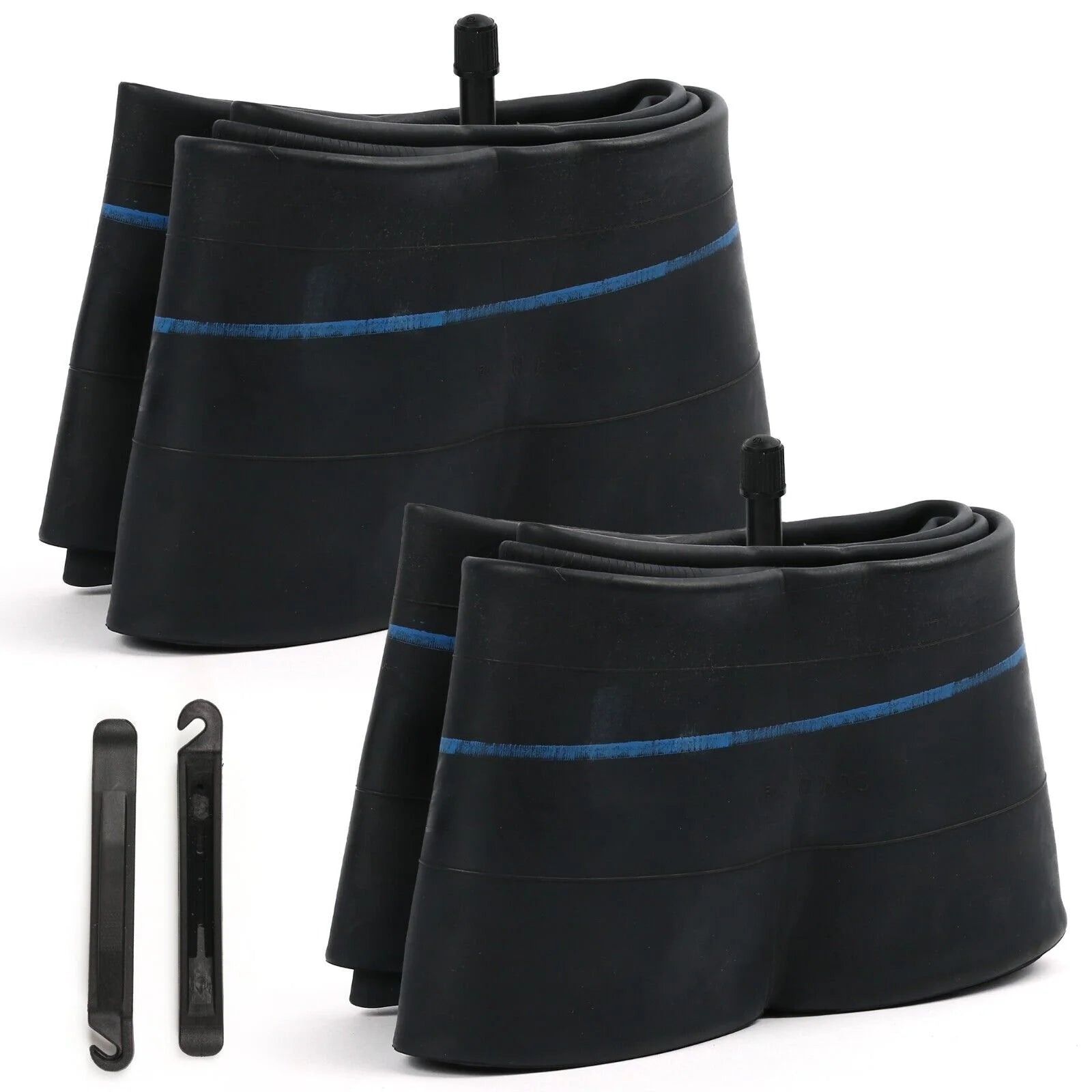 2 Pack 26'' x 4.0 Fat Tire Inner Tube 35mm Schrader Valve with 2 Tire Levers F32007