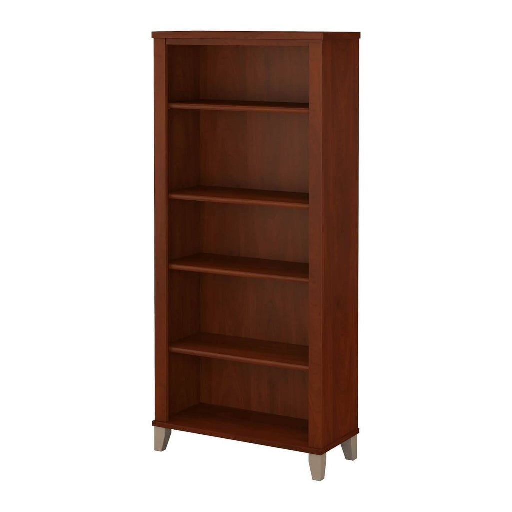 White 5 Shelf Bookcase K31428