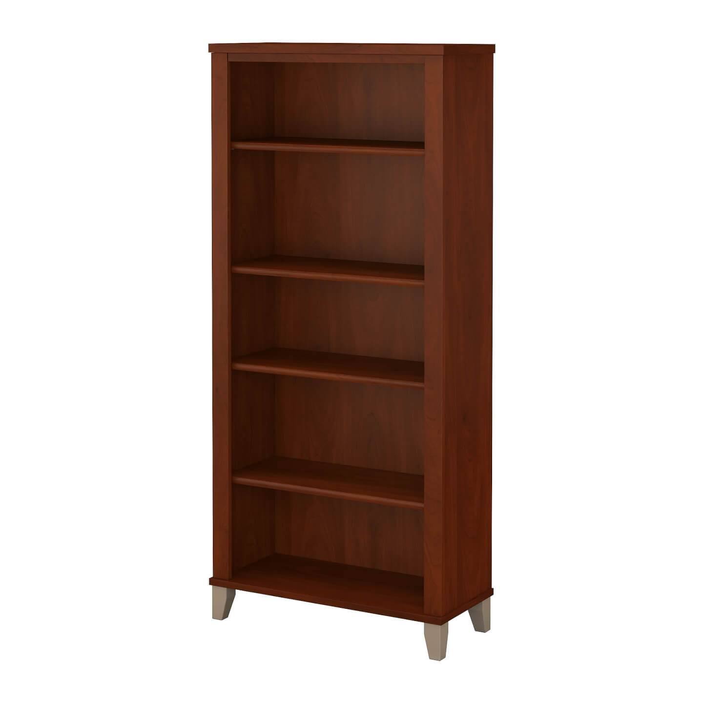 White 5 Shelf Bookcase K31428