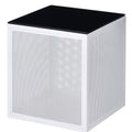 White Glass Top Side Table D73288
