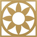 Gold PVC Pierced Ceiling Medallion V527