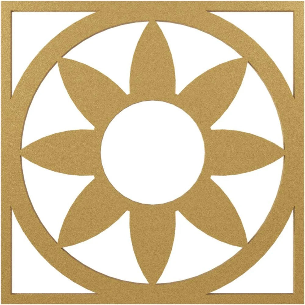 Gold PVC Pierced Ceiling Medallion V527