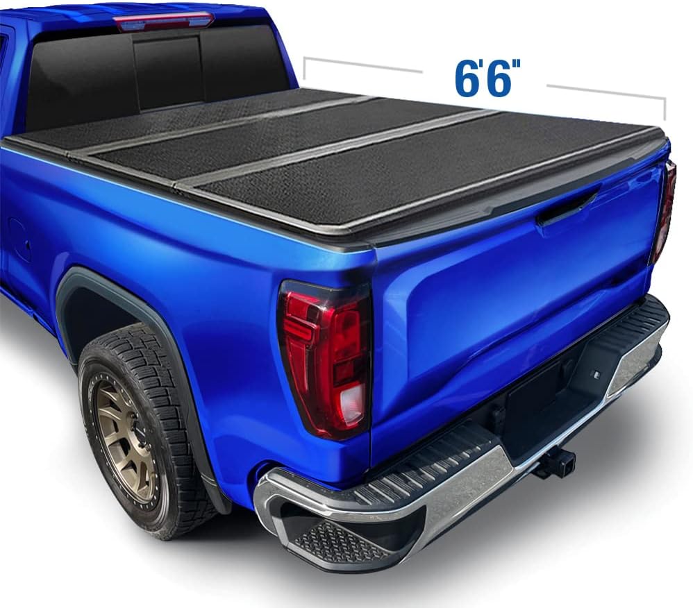Soft Roll Up Truck Bed Tonneau Cover for 2019-2022 Chevy Silverado / GMC Sierra 1500, Fleetside 5'8 Bed, Black R2792