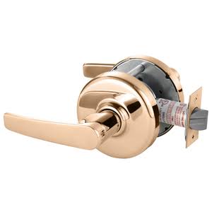 Bright Bronze Cylindrical Lock A8721