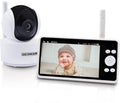Video Baby Monitor with 1080P Camera and Audio, No WiFi, 1000ft Range Night Vision 5 HD Screen, Pan Tilt Zoom Camera, 2Way Audio, Room Temperature, Motion/Sound Alert X270490