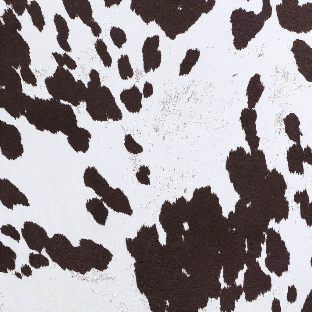 Brown Cow Print Accent Chair with Ottoman P10592