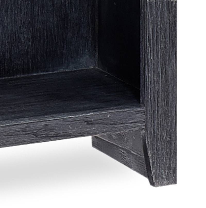 74x22 Bookcase with 4 Fixed Shelves in Drifted Black L556
