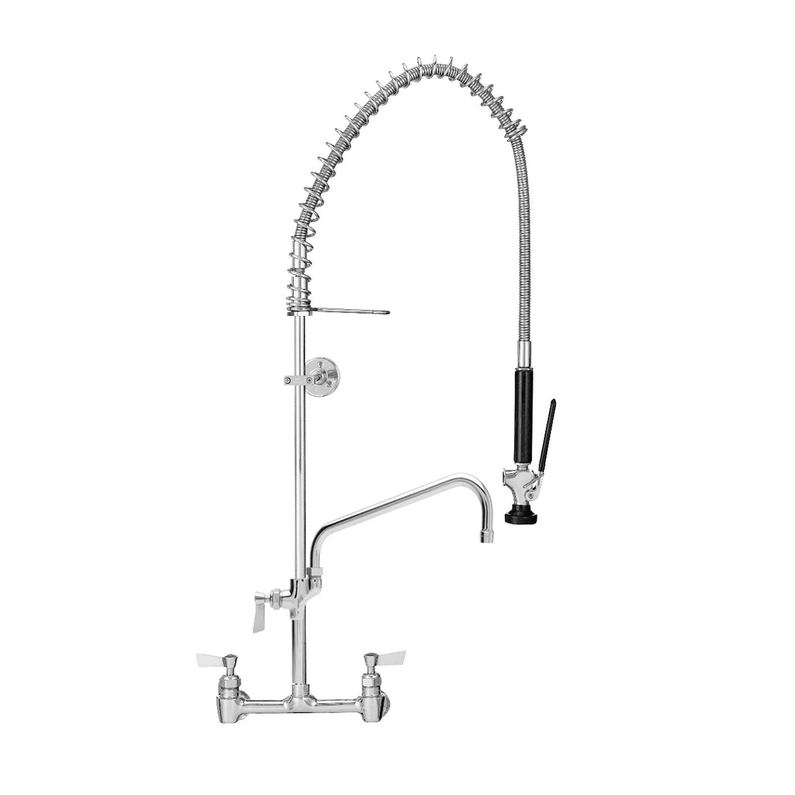 Stainless Steel Double Handle Kitchen Faucet Y528238