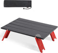 Black Ultralight Aluminum Folding Camping Table with Carrying Bag S4115