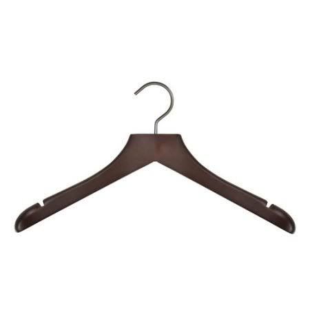 Jacket Hanger, Wood, Mahogany, 17x22L, Pkg QTY 24 X729196