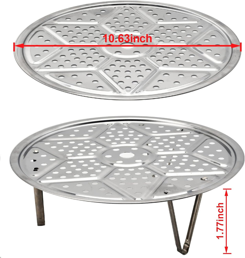 11-Inch Round Stainless Steel Steamer Rack (2 Pack) B133938