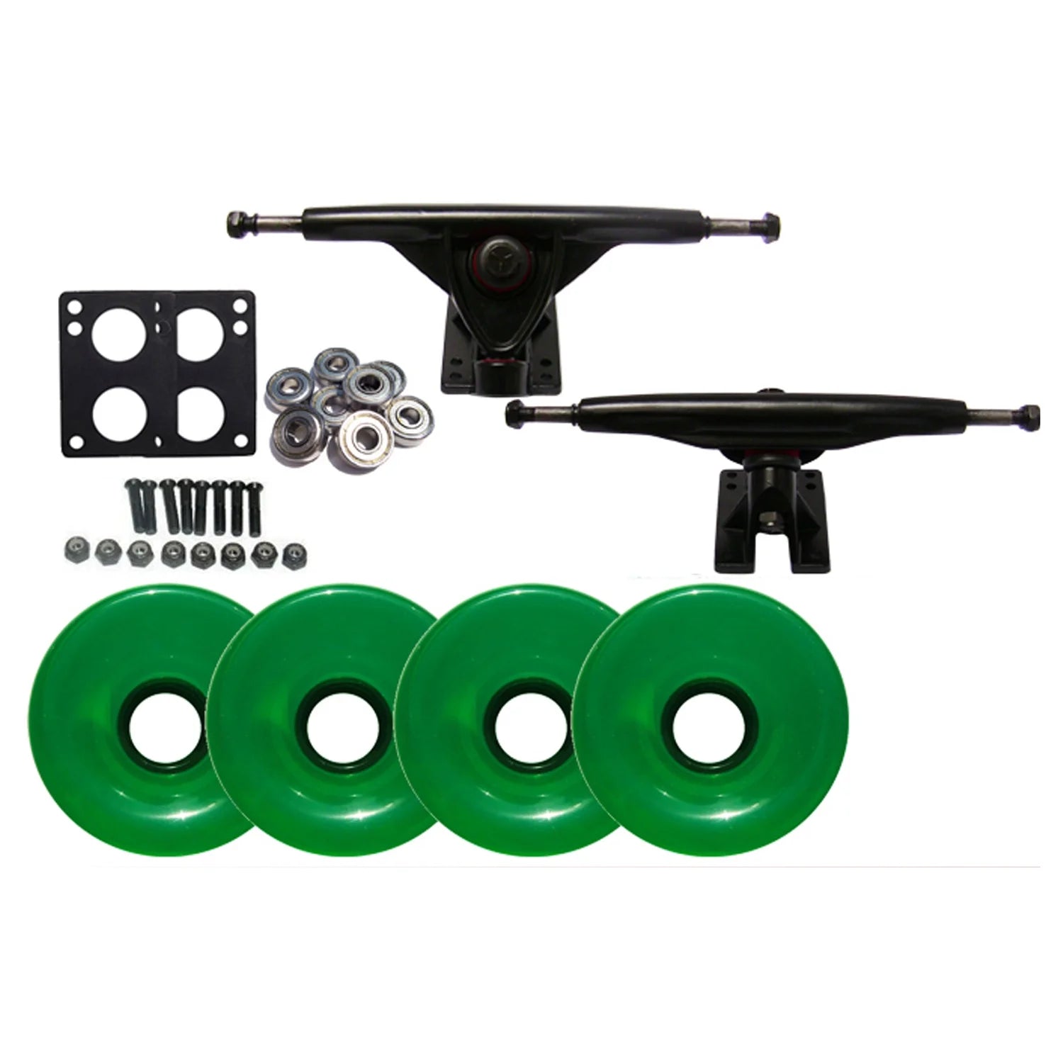 180mm Black Trucks Skateboard with 76mm Wheels G697