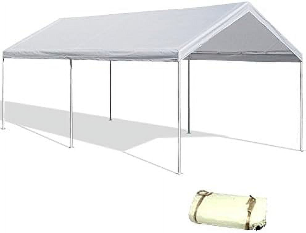 White Valanced Canopy Replacement Cover 12'X20' Y441331